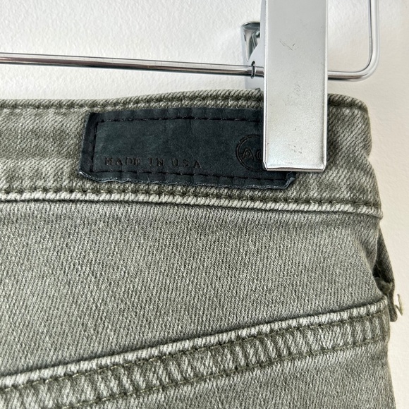 AG Adriano Goldschmied Women's Skinny Jeans in Olive Green - Picture 14 of 16